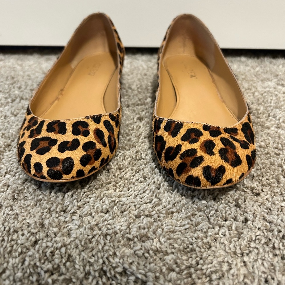 J. Crew Leopard Print Flats size 6